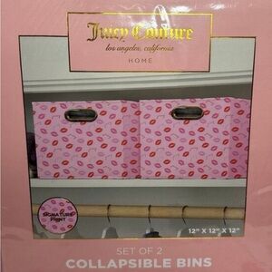 Juicy Couture Pink Signature Print Bins
